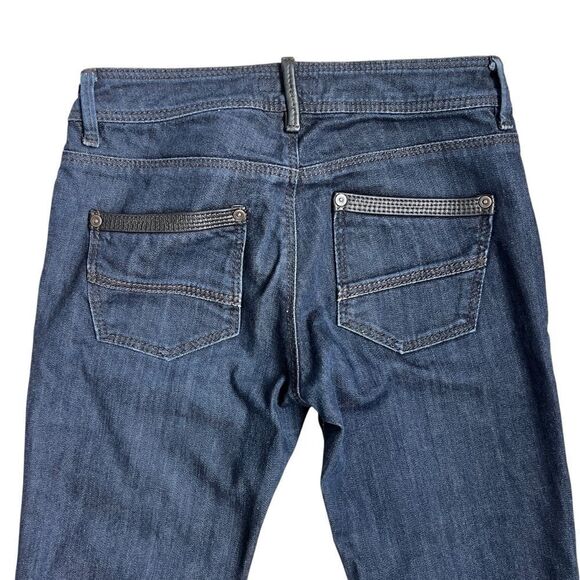 MASSIMO DUTTI Dark Blue Straight Leg Jeans Size 26 - Picture 4 of 7